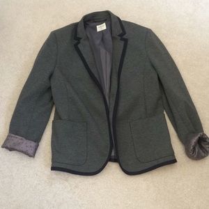 GAP Gray Blazer with Black Trim